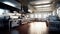 Modern Professional Commercial Kitchen with Equipment. GenerativeAI