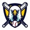 Modern Professional Eagle Baseball Team Logo Badge