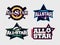 Modern professional emblem all star collection for sports