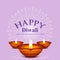 Modern Professional Happy Diwali let\\\'s celebrate pollution free Diwali vector template