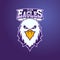 Modern professional logo for sport team. Eagle mascot. Eagles, vector symbol on a light background.