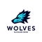 Modern professional Wolf logo for a sport team. Wolf logo vector illustration.