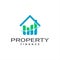 Modern property and finance logo design template