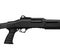 Modern pump action tactical shotgun isolate on a white background. Armament of the police, army and special units. Weapons for