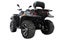 The modern Quad bike isolated on a white background. Rear view.