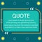 Modern quotes communication template design  Vector illustration AS