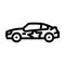 modern racing car vehicle speed line icon vector illustration