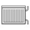 Modern radiator icon, outline style