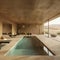 Modern rammed earth house