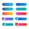 Modern read more color vector buttons isolated