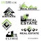 Modern Real estate icons for business design.