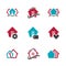 Modern Real Estate Sign Home Vector Design Symbol House Vector Icon. EPS10