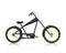 Modern realistic bicycle black. Vector