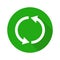 Modern recycling mark icon. Vector.
