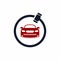 Modern red car auction icon inspiration logo design idea