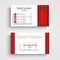 Modern red light business card template