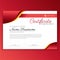 Modern red and yellow certificate of appreciation design template
