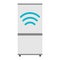 Modern refrigerator kitchen flat vector illustration.