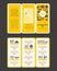 Modern Restaurant menu design pamphlet template