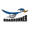 Modern road running logo. Vector illustration.