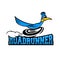 Modern roadrunner bird logo.