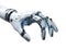 Modern Robotic Arm Isolated on Transparent Background with Clipping Path Cutout Concept for Futuristic Industry Mechanization,