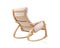 Modern rocking chair on the back side