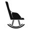 Modern rocking chair icon, simple style