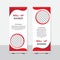 Modern roll up banner with stand presentation concept. Vector illustration