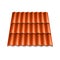 Modern roof coverings. Corrugated roof tile. Vector illustration isolated on white background