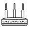 Modern router icon, outline style