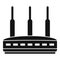 Modern router icon, simple style