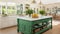 Modern Rustic Charm: The Green Island Kitchen Haven