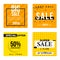 Modern sale promotion content for social media collection