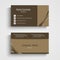 Modern sample brown business card template