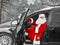 Modern Santa Claus - the driver