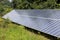 Modern saving efficient stand -alone blue shiny solar photo volt