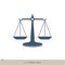 Modern Scale of Justice Logo Template Illustration Design