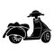 Modern scooter icon, simple style
