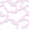 Modern seamless pattern as smooth elements like clouds