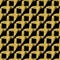 Modern seamless pattern with brush shiny cross plaid. Gold metallic color on black background. Golden glitter texture