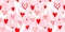 Modern seamless pattern with hearts for wedding, valentines day, birthday. Love. Ornament for postcards, wallpapers