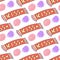 Modern seamless sweets, great design for any purposes. Colorful background. Vector doodle background.