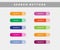 Modern search button colorful set vector. search buttons for web and UI design
