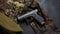 Modern semiautomatic hand gun, Glock pistol firearm