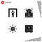 Modern Set of Solid Glyphs Pictograph of human scanner, connect, family, people, presentation