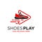 Modern shoe game logo