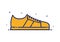 Modern shoe vector style icon