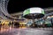 Modern shopping centre by night mall arens Bologna Meridiana Casalecchio