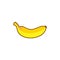 Modern simple elegant banana fruit  logo design